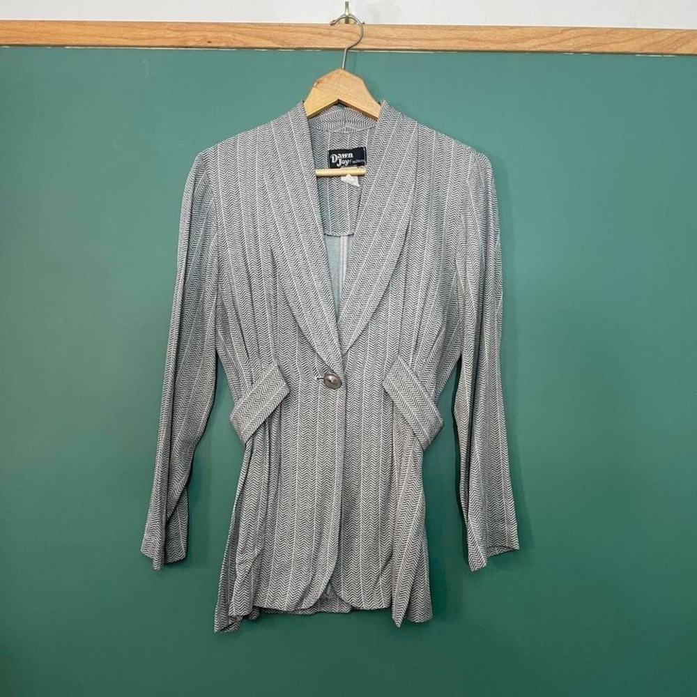 Vintage‎ 1990s herringbone blazer with waist cinch